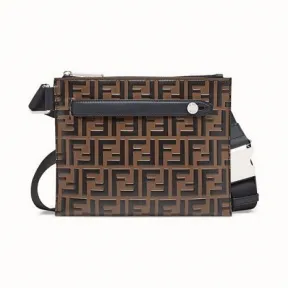 芬迪/Fendi 信差包_拼色皮革手袋 7VA437 A4K 5F0H3C