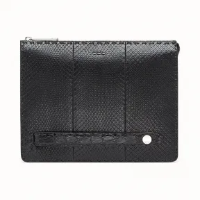 芬迪/Fendi 手拿包_黑色蟒蛇皮手拿包 7VA445 A6G 1F164G