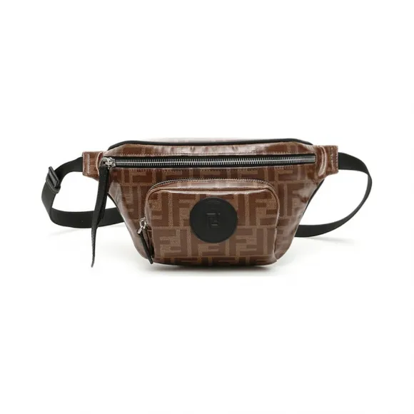芬迪/Fendi  啡色 牛皮 男士 腰包 7VA446A5K4F17PZ