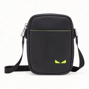 芬迪/Fendi 小号信差包_黑色皮革斜挎包 7VA456 A7T EF17H2