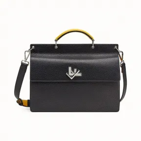 芬迪/Fendi 公文包_拼色皮革手袋 7VA462 A7T VF17HH