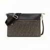 芬迪/Fendi 信差包_棕色布料口袋 7VA470 A80 PF17Q0