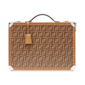 芬迪/Fendi 旅行袋 - 棕色布料行李箱 7VV135A8V3F18AT 8050263058708