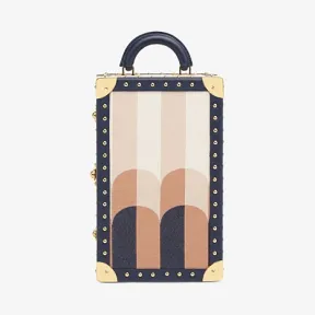 芬迪/Fendi 拼色提花旅行箱 7VV142A9PHF0B3Y