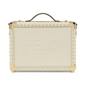 芬迪/Fendi 小号旅行箱 - 白色皮革行李箱 7VV152AHMFF1FIR 8056867387718