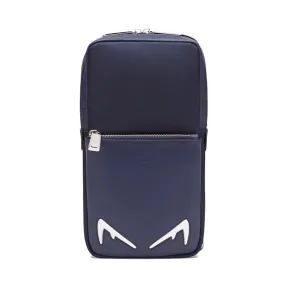 芬迪/Fendi  蓝色 皮革 男士 腰包 7VZ033A80IF0JBR