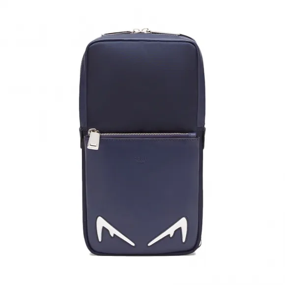 芬迪/Fendi  蓝色 皮革 男士 腰包 7VZ033A80IF0JBR