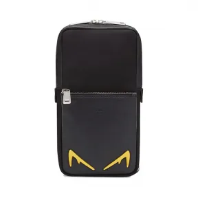 芬迪/Fendi  黑色 皮革 男士 腰包 7VZ033A80IF0R2A