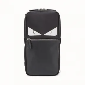 芬迪/Fendi 腰包_布料和黑色皮革挎包 7VZ033 A2F TF0GXN