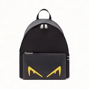 芬迪/Fendi 背包_黑色皮革和尼龙背包 7VZ042 A80 IF0R2A