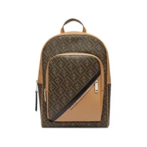 芬迪/Fendi 背包 - 棕色FF布料背包 7VZ074A9XSF1IKC