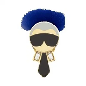 芬迪/Fendi KARLITO BROOCH胸针 8AG608 7JR F02P4