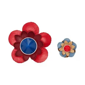 芬迪/Fendi FASHION SHOW BROOCHES皮革花朵胸针 8AG619 7K0 F03AW