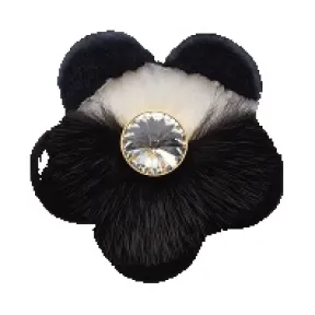 芬迪/Fendi 黑白双色女士BROOCH FLOWERS MICRO胸针 8AG635 8BB F04RK