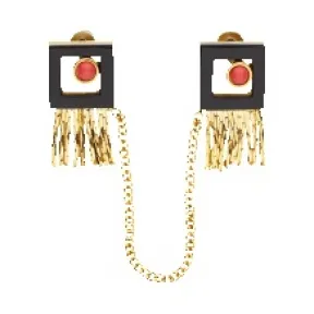 芬迪/Fendi 女士黑色HYPNOTEYES BROOCH宝石时尚配饰 8AG667 8AY F06YG