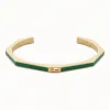 芬迪/Fendi BAGUETTE手镯_抛光绿色Baguette手镯 8AG711 B09 F09ZN