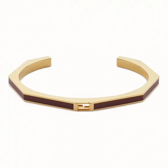 芬迪/Fendi BAGUETTE手镯_抛光酒红色Baguette手镯 8AG711 B09 F09ZS
