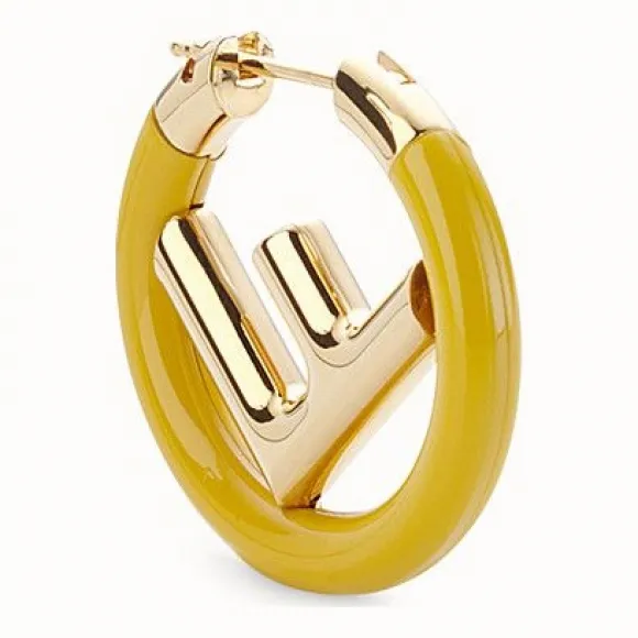 芬迪/Fendi F IS 耳环_金色和黄色耳环 8AG804 1AG F15IM