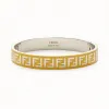 芬迪/Fendi FF手镯_钯色和黄色手镯 8AG808 B09 F05Y6