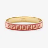 芬迪/Fendi FF手镯_金色和红色手镯 8AG808 B09 F09ZR