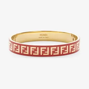 芬迪/Fendi FF手镯_金色和红色手镯 8AG808 B09 F09ZR