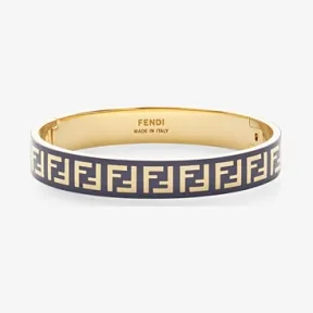 芬迪/Fendi FF手镯_金色和蓝色手镯 8AG808 B09 F0K3D