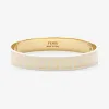 芬迪/Fendi FF手镯_金色和白色手镯 8AG808 B09 F10JW