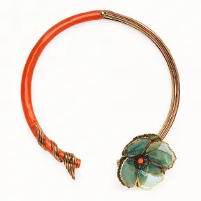 芬迪/Fendi FLOWERS项圈_拼色项链 8AG824 A6V JF17B1