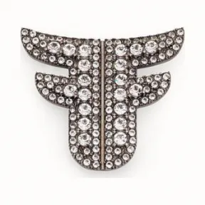 芬迪/Fendi 钯色胸针 8AG8816GXF179B