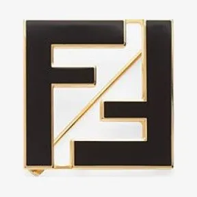 芬迪/Fendi 黑色金属胸针 8AG976TL9F0RNG