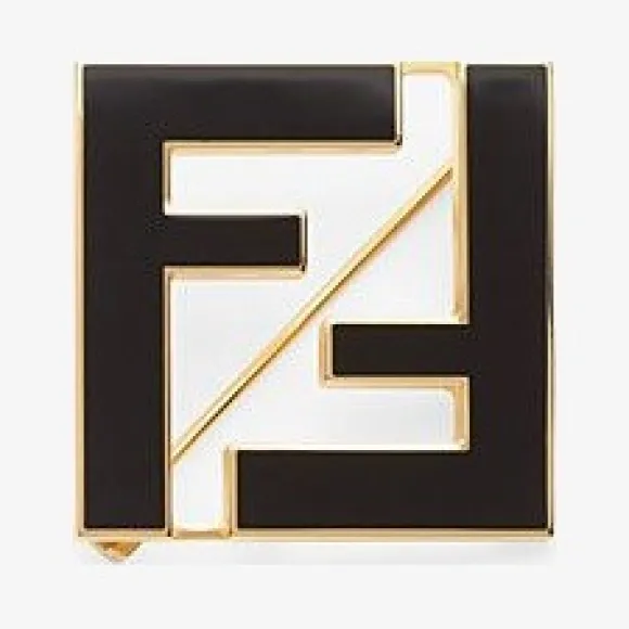 芬迪/Fendi 黑色金属胸针 8AG976TL9F0RNG