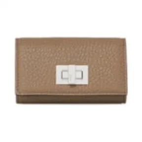 芬迪/Fendi 钥匙夹 皮革 米色 8AP159A91BF1F20 8056867614043