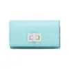 芬迪/Fendi 键盘-Turquoise Leather Key Case  8AP159A91BF1JN3