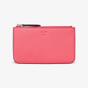 芬迪/Fendi Peekaboo钥匙包-粉红色皮革钥匙包-女士手袋 8AP161A91BF1K3A 8056582920085