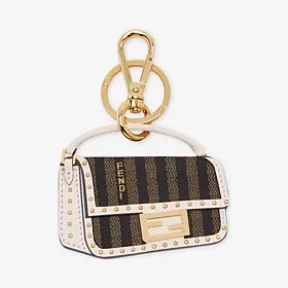 芬迪/Fendi 白色皮革钥匙圈 8AP167AB0RF1A3T