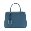 芬迪/Fendi 靛蓝色2 JOURS光滑小牛皮手提包  8BH253 3WL F03BA