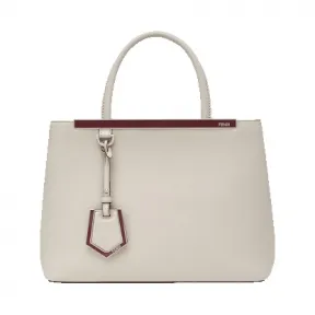 芬迪/Fendi 女士粉灰色2 Jours手袋小牛皮包袋 8BH253 3WL F09PF