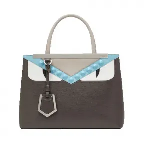 芬迪/Fendi 女士灰色2 Jours手袋小牛皮包袋 8BH253 9HF F064Y