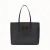 芬迪/Fendi 购物袋_黑色皮革手提袋 8BH348 A0Z GF10FV