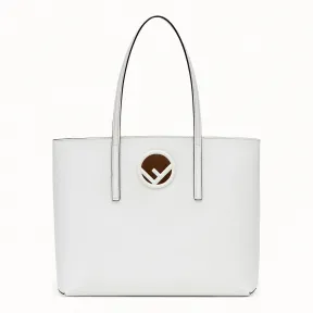 芬迪/Fendi 购物袋_白色皮革手提袋 8BH348 A0Z GF11CD