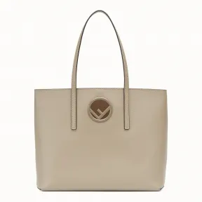 芬迪/Fendi 购物袋_米色皮革手提袋 8BH348 A0Z GF11CE