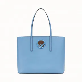 芬迪/Fendi 购物袋_浅蓝色皮革手提袋 8BH348 A0Z GF11CH
