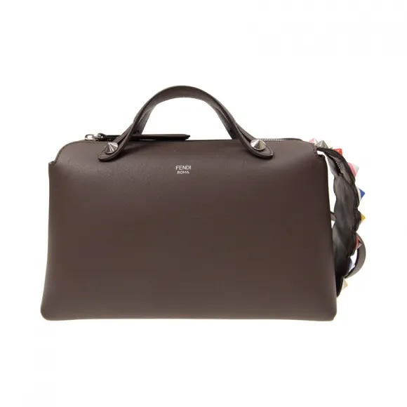 芬迪/Fendi BY THE WAY 啡色 牛皮 女士 波士顿包 8BL124SQAF07F4