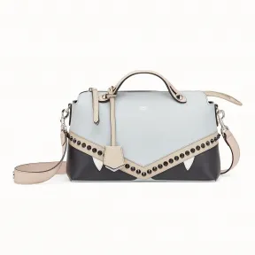 芬迪/Fendi BY THE WAY REGULAR_灰色皮革波士顿包 8BL124 A3A BF136J