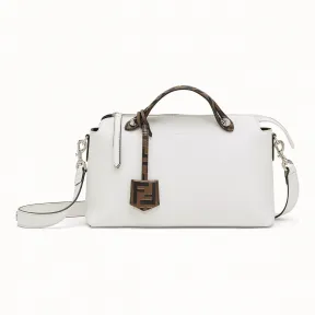 芬迪/Fendi BY THE WAY REGULAR_白色皮革波士顿包 8BL124 A6C OF14CC