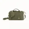 芬迪/Fendi BY THE WAY REGULAR_绿色仿麂皮波士顿包 8BL124 A8H HF17PL