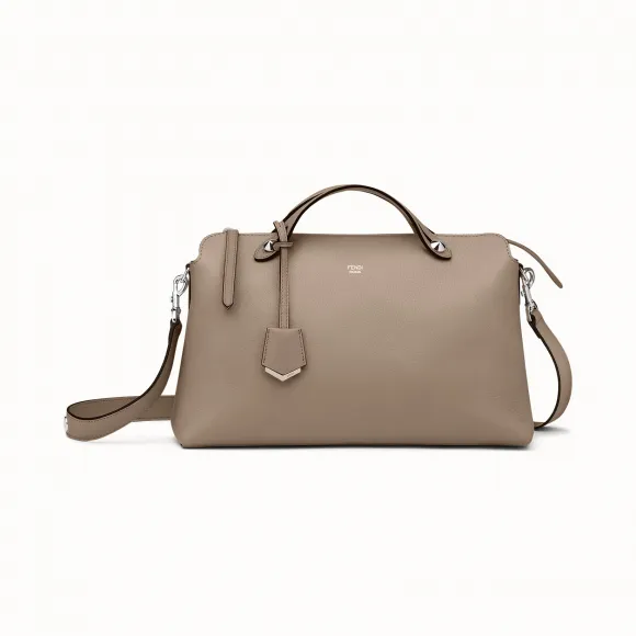 芬迪/Fendi BY THE WAY 大号_米色皮革波士顿包 8BL125 1D5 F0NJ3