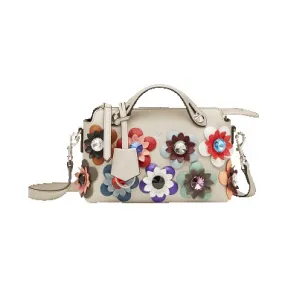 芬迪/Fendi 粉灰色MINI BY THE WAY软皮迷你波士顿手提包 8BL135 81K F02TF