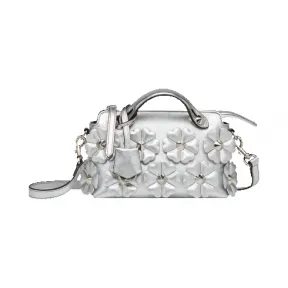 芬迪/Fendi 女士银色By The Way Mini手袋皮革包袋 8BL135 99V F0MK5