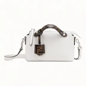 芬迪/Fendi BY THE WAY迷你版手袋_小号白色皮革波士顿包 8BL135 A6C OF14CC